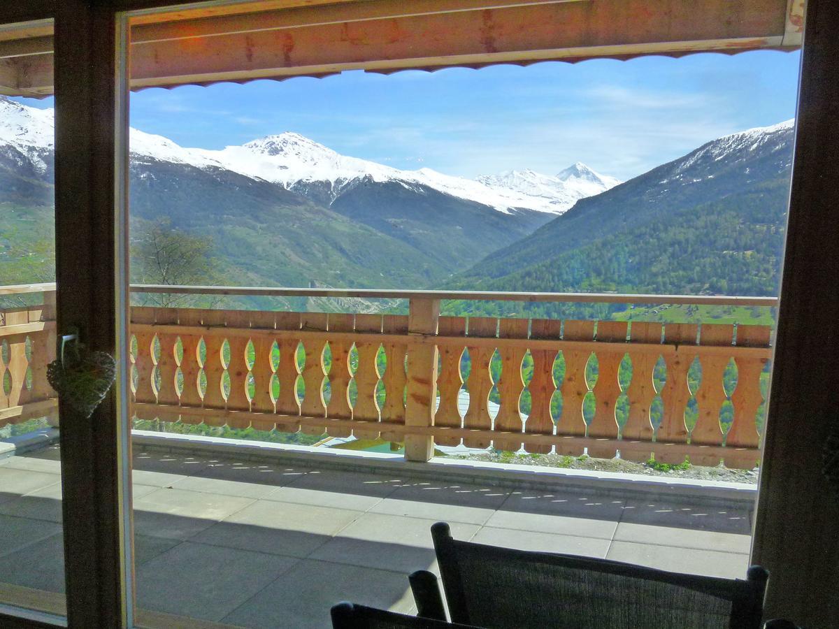 Mountain-View Chalet In Heremence With Terrace Экстерьер фото
